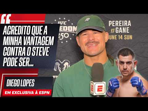 UFC CASA BRANCA: DIEGO LOPES PROJETA LUTA CONTRA STEVE GARCIA, DESTACA VANTAGENS E MAIS | EXCLUSIVA thumbnail