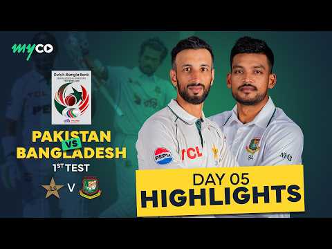 Full Match Highlights | Pakistan vs Bangladesh | Day 5 | Test Series | on Myco thumbnail
