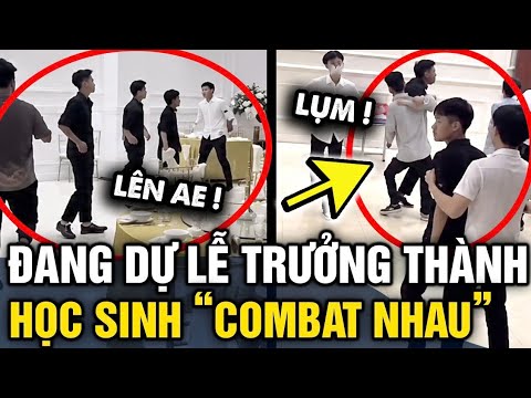 Đang dự LỄ TRƯỞNG THÀNH, học sinh bất ngờ xông vào TÁC ĐỘNG VẬT LÝ gây hỗn loạn | Tin 3 Phút thumbnail