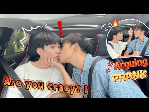 I Suddenly Kiss My Boyfriend During A Heated Argument😲,How Will He React? Gay Couple Arguing PRANK🤣 thumbnail
