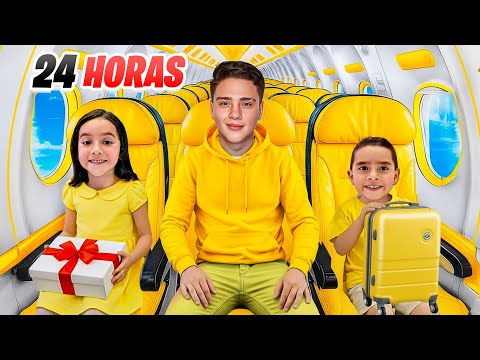 24 HORAS VIAJANDO de COLOR AMARILLO con KIMA y JUANITO  thumbnail