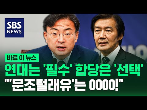 "연대는 필수! 합당은 선택!" 선거 끝난 조국혁신당의 입장은.. / SBS / 바로이뉴스 thumbnail