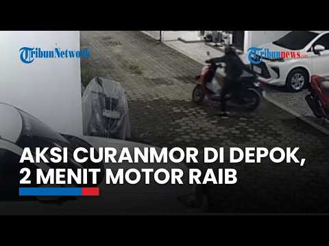 Aksi Curanmor di Depok, 2 Menit Motor Raib thumbnail