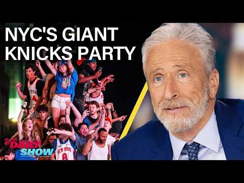 NYC's Joyous Knicks Victory Celebration vs. Trump's Joyless White House UFC Fight | The Daily Show thumbnail