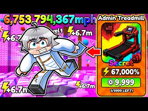 NOOB to PRO Pakai TREADMILL ADMIN di +1 Speed Keyboard Escape Roblox! thumbnail
