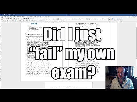Watch an examiner write an essay - Discuss the dual process model of decision making - IB Psychology thumbnail