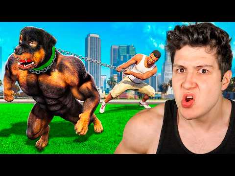 CHOP se CONVIERTE en el PERRO Más FUERTE en GTA 5! 🐶💪 (Mods) thumbnail