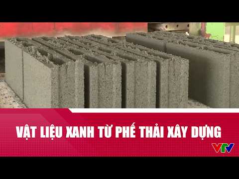 Vật liệu xanh từ phế thải xây dựng | VTV24 thumbnail