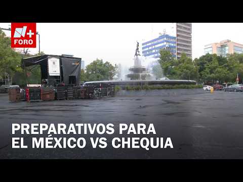 Instalan Pantallas en la Diana Cazadora para el México vs Chequia; Hay Cierres en Reforma thumbnail