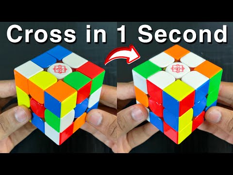 How to Solve the Cross in 1 SECOND! ⏱️ (Advanced Tricks) thumbnail