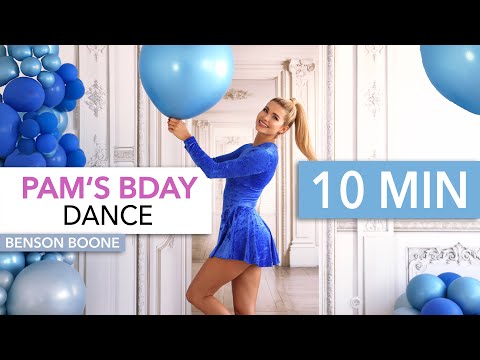10 MIN PAM’S BIRTHDAY DANCE - good mood cardio, burn lots of calories & smile / Benson Boone music thumbnail
