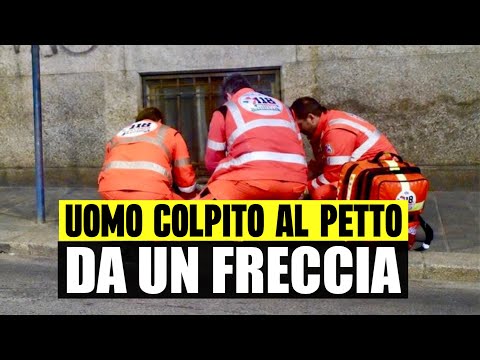 TERRORE A BERGAMO: UOMO COLPITO CON UN FRECCIA AL PETTO DA AUTO IN CORSA. PORTATO IN OSPEDALE thumbnail