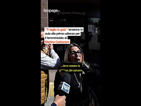 “Ti taglio la gola”: tensione in aula alla prima udienza per il femminicidio di Martina Carbonaro thumbnail