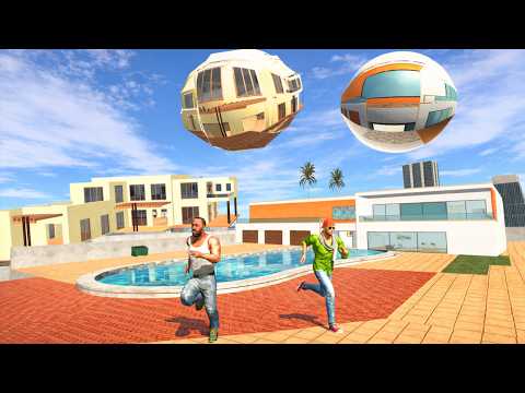 Franklin Change House with Indian Theft Auto House Moon in Indian Bike Driving 3D thumbnail