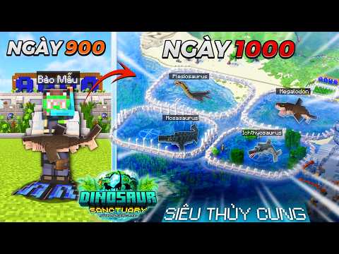 1000 NGÀY XÂY DỰNG KHU BẢO TỒN KHỦNG LONG TRONG MINECRAFT -  SIÊU THỦY CUNG CỘNG ĐỒNG thumbnail