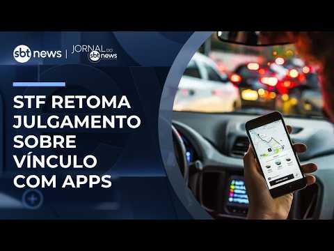 STF vai decidir futuro dos motoristas de aplicativo no Brasil | #JornaldoSBTNews thumbnail