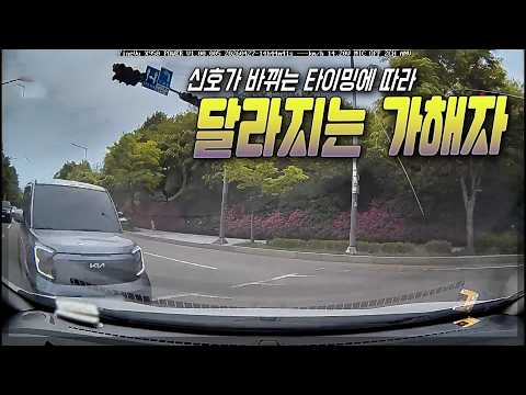 27735회. 블박차 좌회전하는데 좌측에서 1차로 직진해 온 상대차와 사고 thumbnail