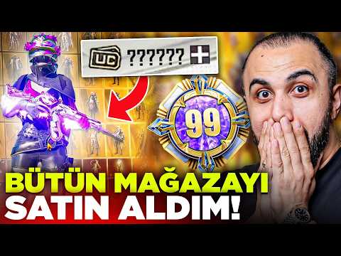 OYUNDAKİ BÜTÜN MAĞAZAYI SATIN ALDIM!! 😱 TÜM SETLERİ VE HESABI FULLEDİM! | PUBG Mobile thumbnail