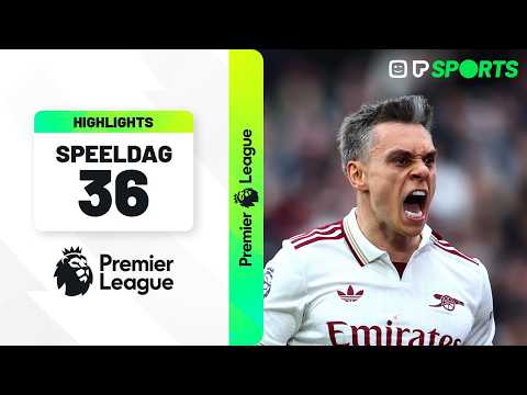 Arsenal behoudt voorsprong in zinderende titelrace - Samenvatting: Premier League speeldag 36 thumbnail