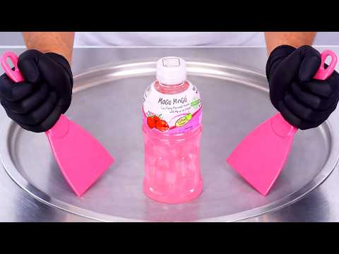 Mogu Mogu - Raspberry - Ice Cream Rolls | ASMR thumbnail