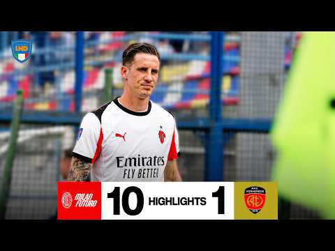 Milan Futuro-Vogherese 10-1 | Prima tripletta in rossonero per Magrassi | Highlights Serie D thumbnail