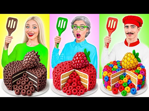Desafío De Comida Chocolate Yo vs Abuela | Batalla Épica de Comida por Multi DO Challenge thumbnail