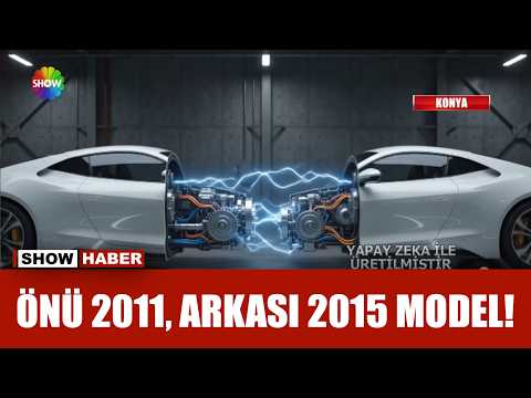 2 arabayı tam ortadan birleştirdiler thumbnail