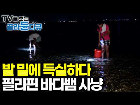 방심하는 순간 물린다 발밑에 득실한 바다뱀 꼬챙이 하나로 사냥하는 사람들｜필리핀 세부｜세계테마기행｜#골라듄다큐 thumbnail