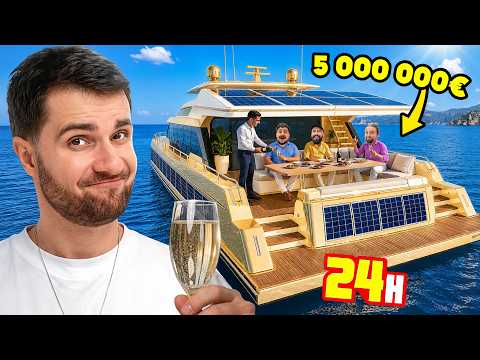 On vit 24H SUR UN YACHT de LUXE ! (+ cache cache de riche) #2 thumbnail