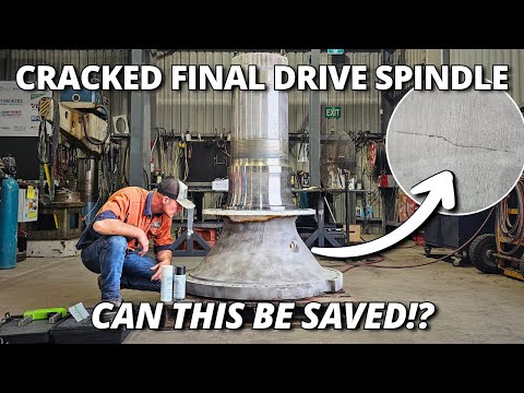 Can We Save This CRACKED Final Drive Spindle Off a CAT 793 Mining Truck!? thumbnail