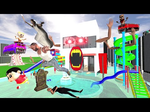 Franklin Vs Evil Water Park & Giant Evil House in Indian Bike Driving 3D: thumbnail