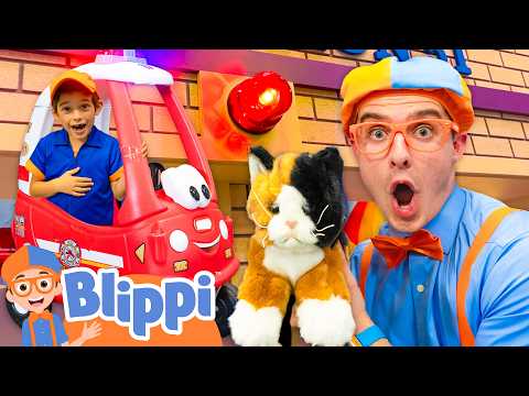 Blippi Saves a Kitty at the Playground! ? thumbnail