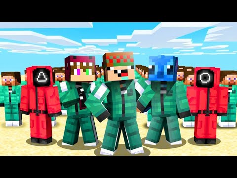 EL JUEGO del CALAMAR con 100 JUGADORES en MINECRAFT ? SQUIDGAME SILVIOGAMER ? thumbnail