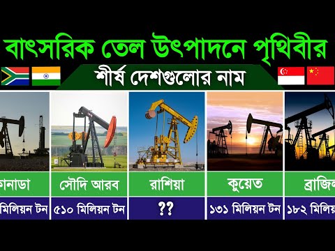 বাৎসরিক তেল উৎপাদন পৃথিবীর শীর্ষ দেশ। Top Oil Producing Countries in the World  thumbnail