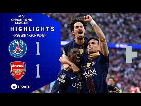 BACK TO BACK CHAMPIONS! 🏆 | PSG 1-1 Arsenal (PSG win 4-3 on pens) | UEFA Champions League Highlights thumbnail