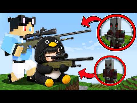 GUGUGAGA PENGUIN Become THE BEST SNIPER In Minecraft thumbnail