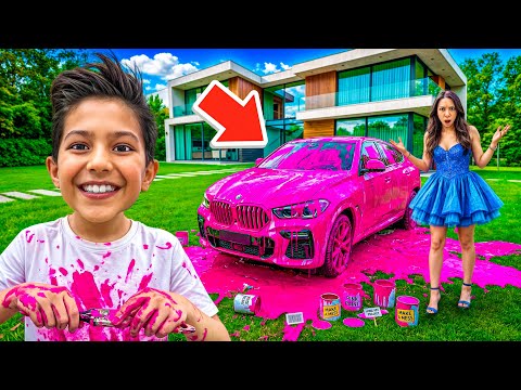 İLAYDA’YA KIŞKIRTMA YAPTIK!!ARABASINI PEMBEYE BOYADIK…ÇILDIRDI!! thumbnail