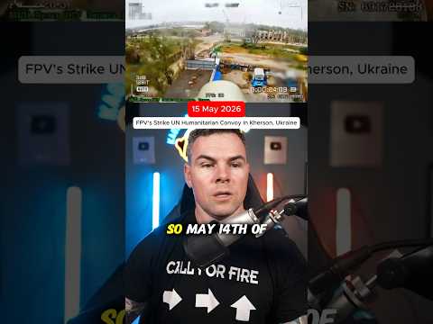 FPV's Strike UN Humanitarian Convoy In Kherson, Ukraine. #news thumbnail