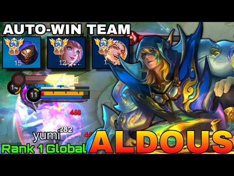 AutoWin Team! Aldous 6,800+ Matches - Top 1 Global Aldous by yumi - Mobile Legends thumbnail