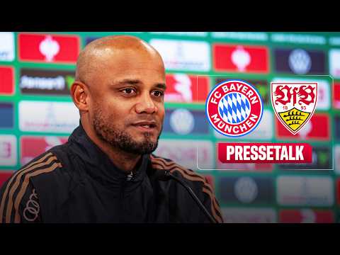 Pressekonferenz vor FC Bayern - VfB Stuttgart | DFB-Pokalfinale thumbnail