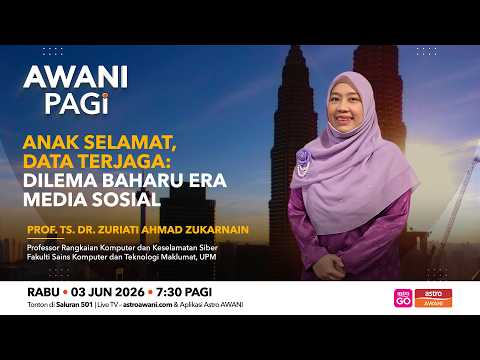 AWANI Pagi: Anak Selamat, Data Terjaga | Dilema Baharu Era Media Sosial thumbnail