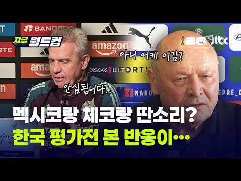 한국 평가전 지켜본 멕시코 체코 반응이?…멕시코는 '안도' 체코는 '긴장'｜지금 월드컵 thumbnail