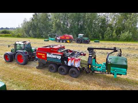 Baling & Wrapping Square Hay Bales in One Pass | Baliwrap Innovation driving agriculture efficiency thumbnail