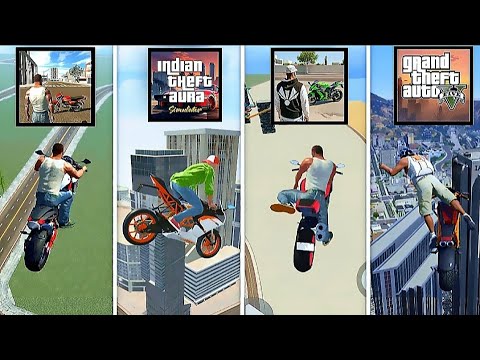 Bike Jumps from Buildings in All Indian GTA Games! thumbnail