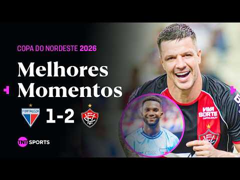 VITÓRIA VIRA COM GOLAÇO NO FINAL E FICA PERTO DO TÍTULO DA COPA DO NORDESTE | FORTALEZA 1X2 VITÓRIA thumbnail