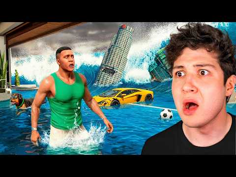 Un MEGA TSUNAMI DESTRUYE mi CASA en GTA 5! 🌊🏡 (Película) thumbnail