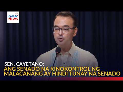 Alan Cayetano, iginiit na kinokontrol ng Malacañang ang Senado sa nangyayaring tensyon | GMA News thumbnail