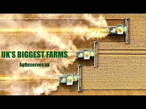 UK Wheat Harvest - Grain Storage & Tillage at AgReserves Farms | 3x John Deere X9 1100 - 9RX 640 + thumbnail
