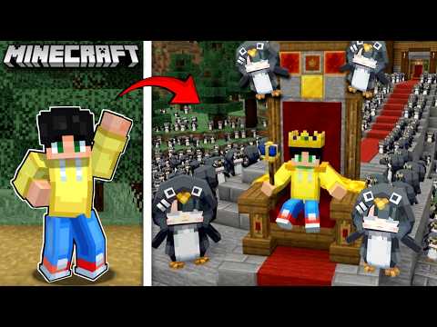 NAGING KING AKO ng 7000 GUGUGAGA Penguin VILLAGE na SOBRANG DAMI sa Minecraft thumbnail