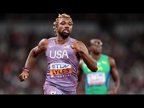 Men's 100m featuring Olympic champion Noah Lyles at Golden Grand Prix | #CBCSports thumbnail